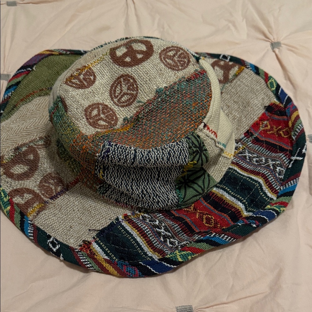 Multicolor Patchwork Bucket Hat - image 2
